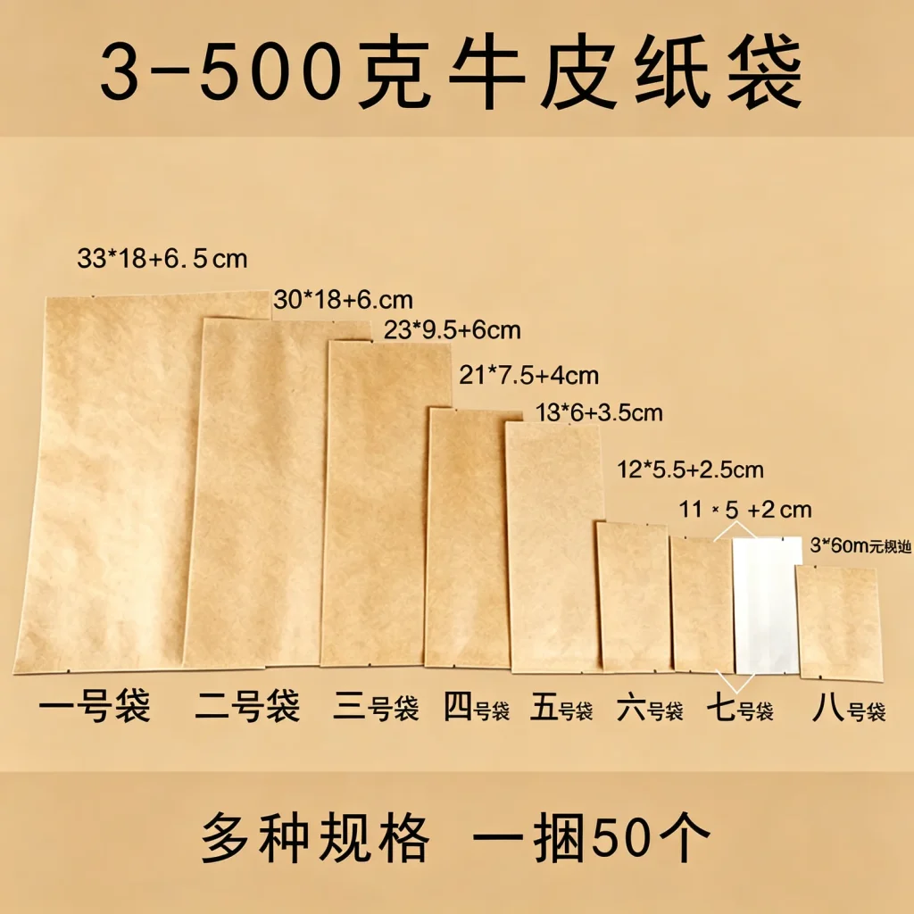 牛皮纸内镀铝风琴袋厂家_现货支持尺寸材料印刷定制
