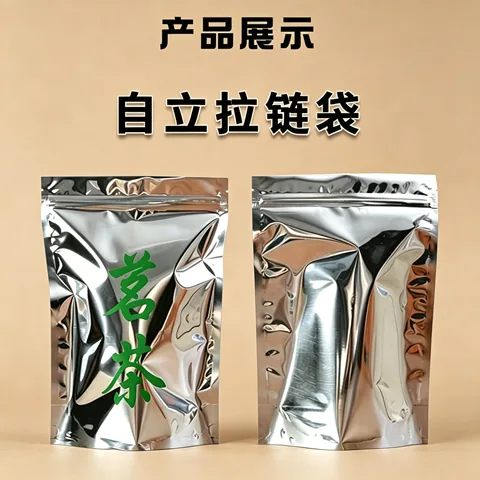 茶叶镀铝平底/自立自封袋厂家_现货支持尺寸材料印...