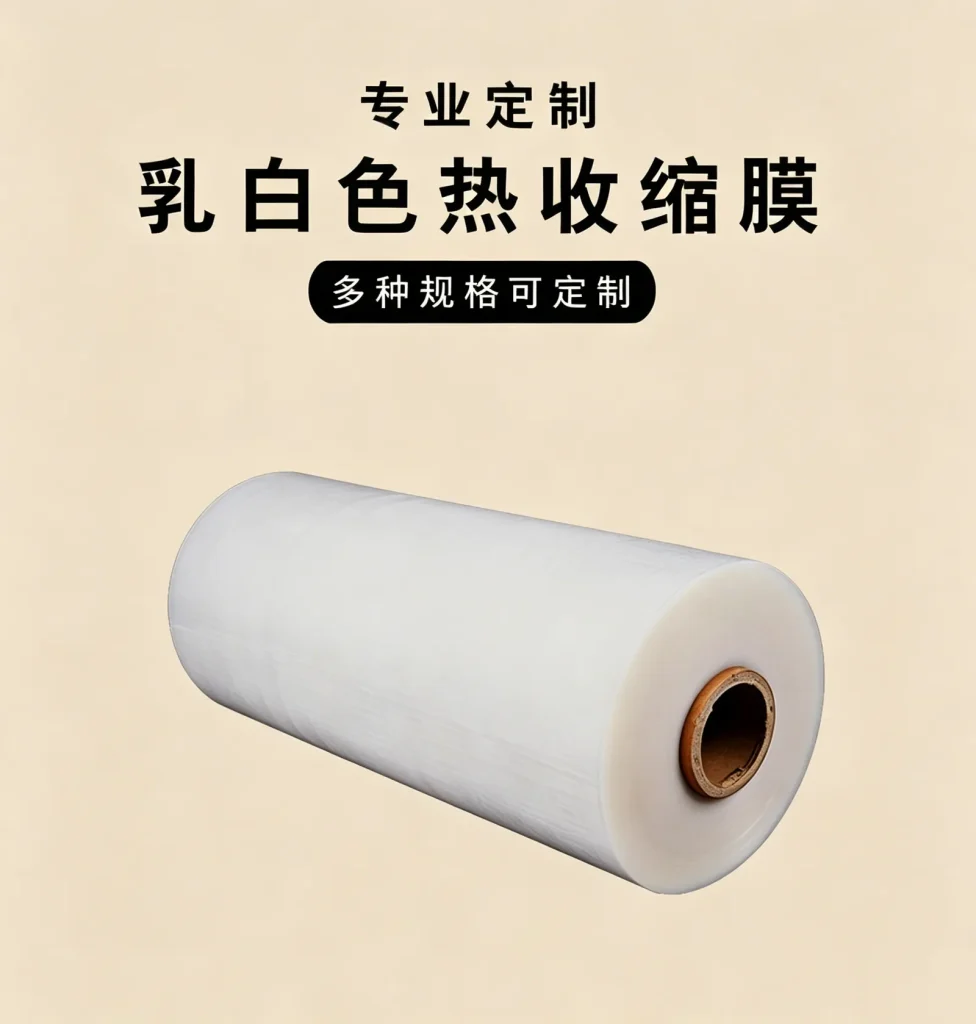 乳白色热收缩膜厂家_现货支持尺寸材料印刷定制