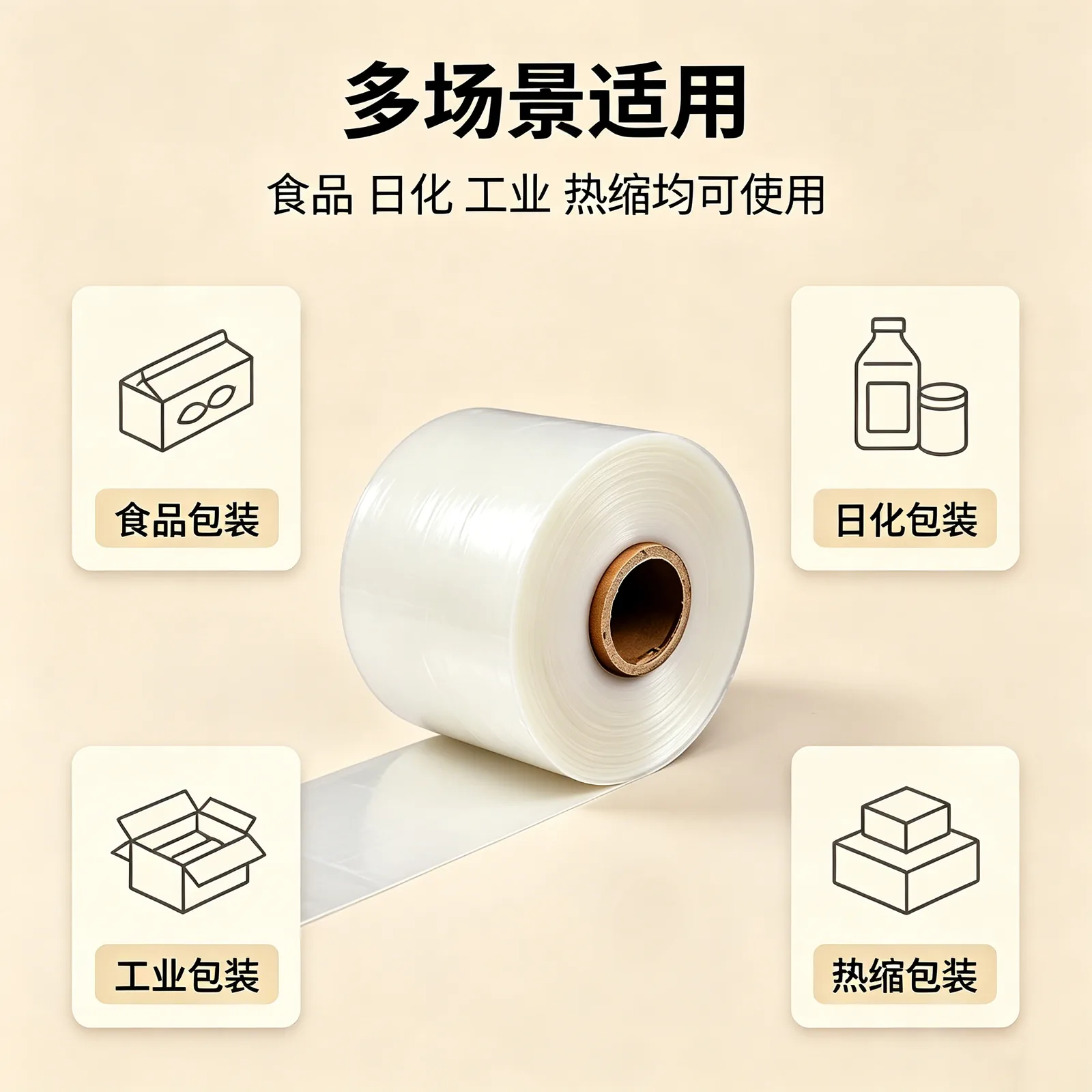 乳白色热收缩膜产品图2