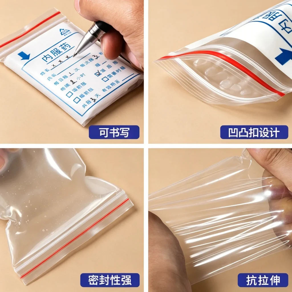 可书写内服药袋厂家_现货支持尺寸材料印刷定制