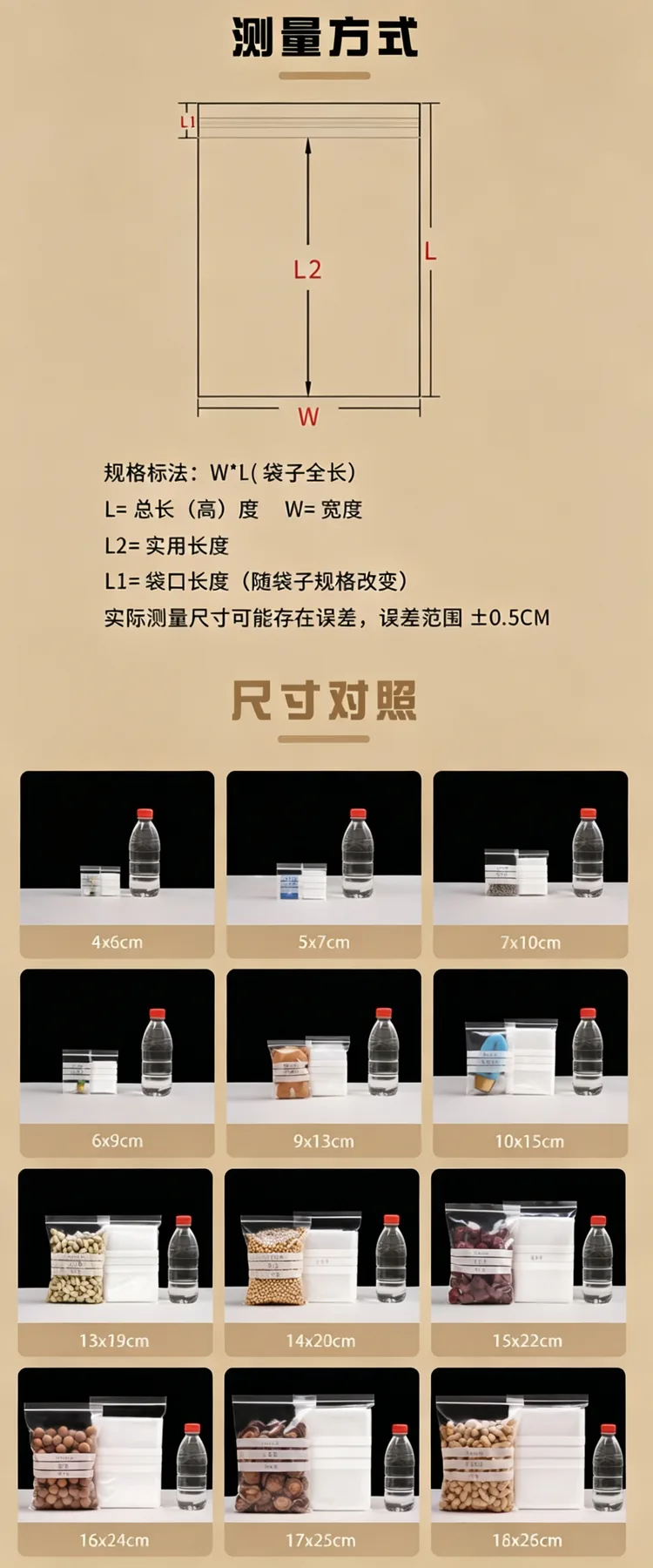 可书写平底自封袋详情图3