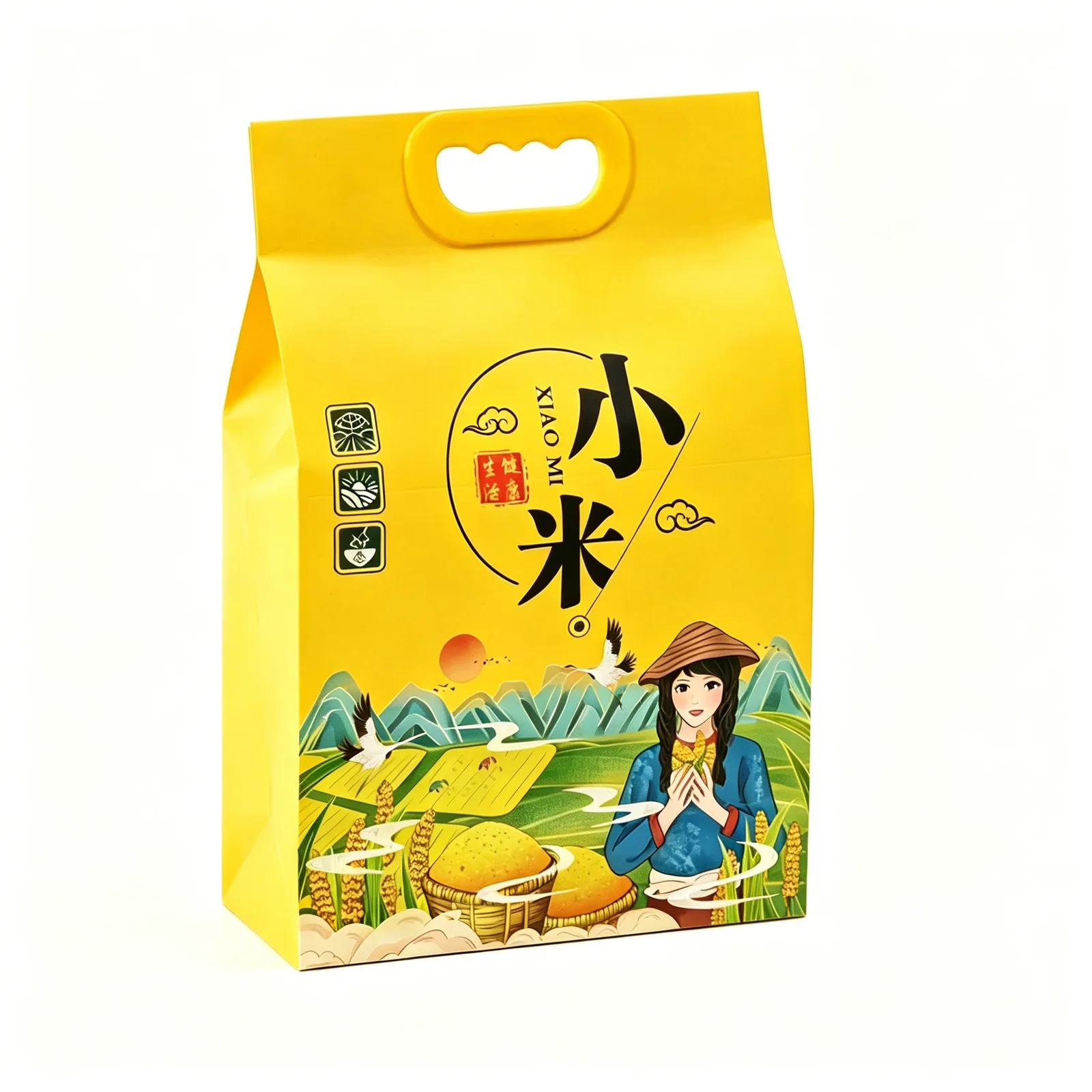 牛皮纸手提米袋产品图3