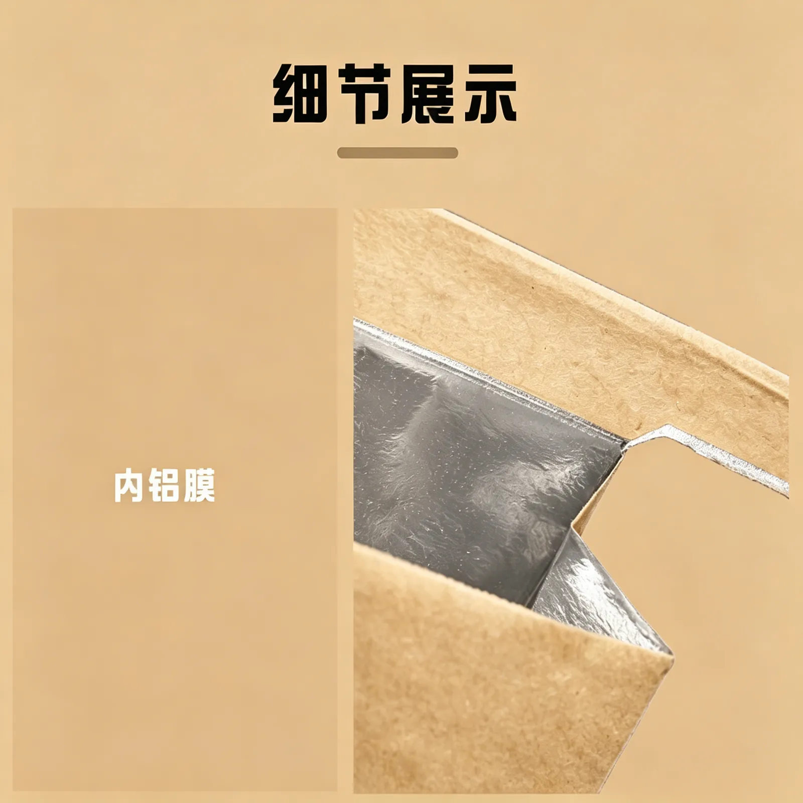 牛皮纸方底密封袋详情图2