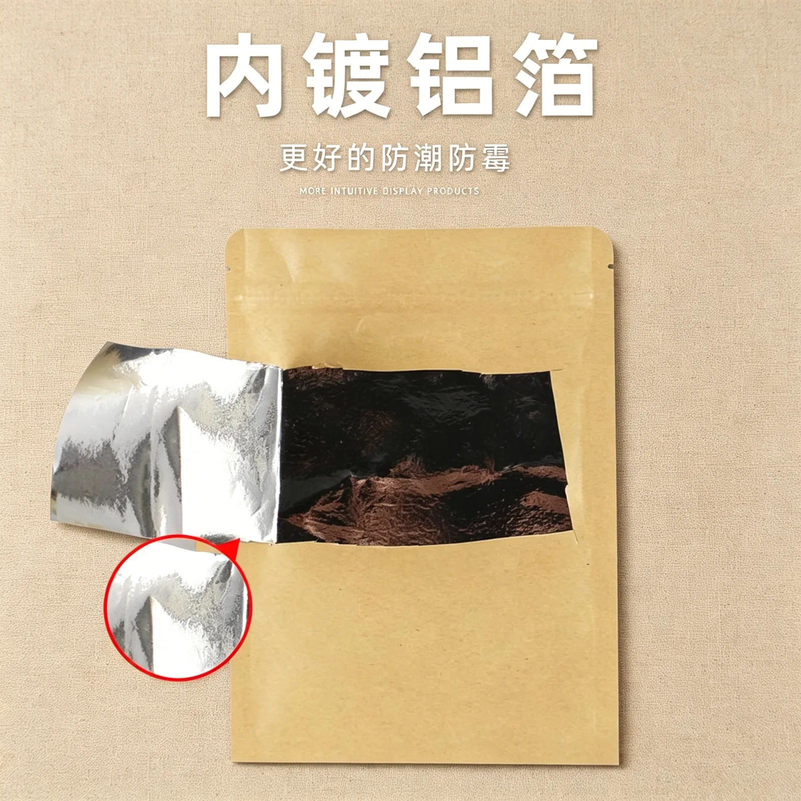 定制牛皮纸袋自封袋产品图3