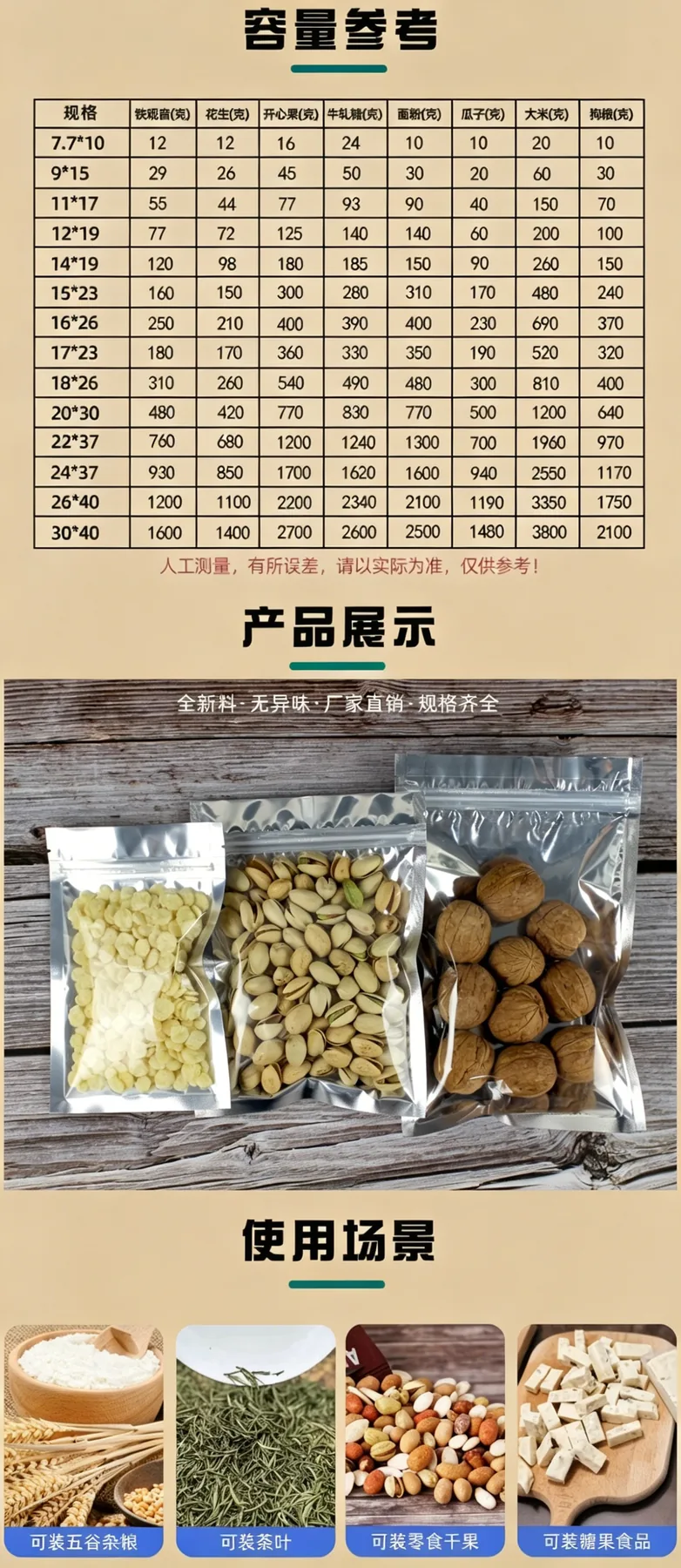 镀铝阴阳平底自封袋详情图4