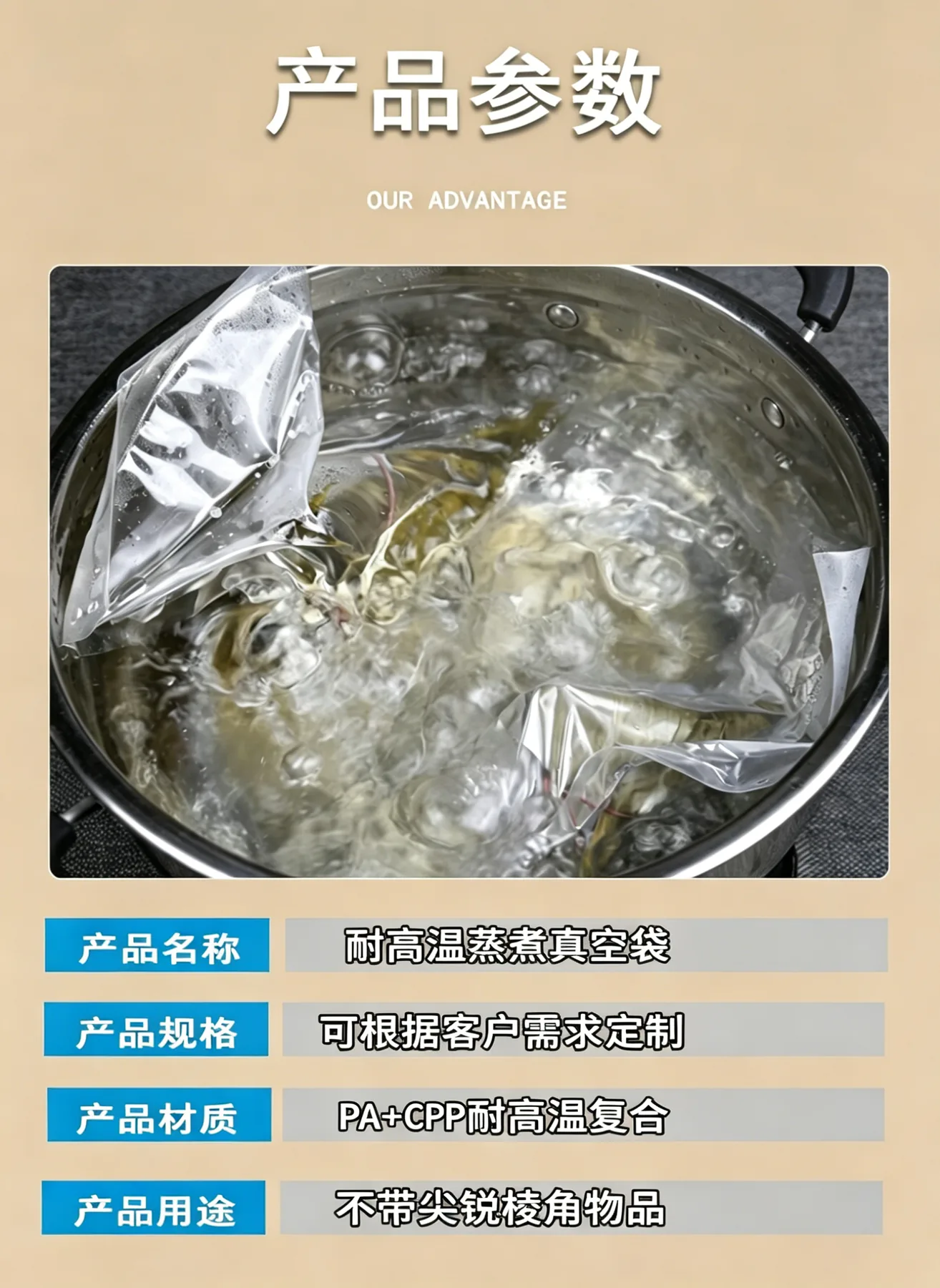 粽子透明真空袋详情图2