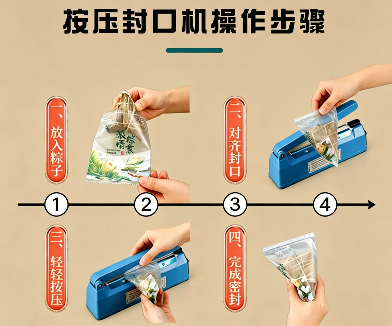 单个粽子包装袋详情图3