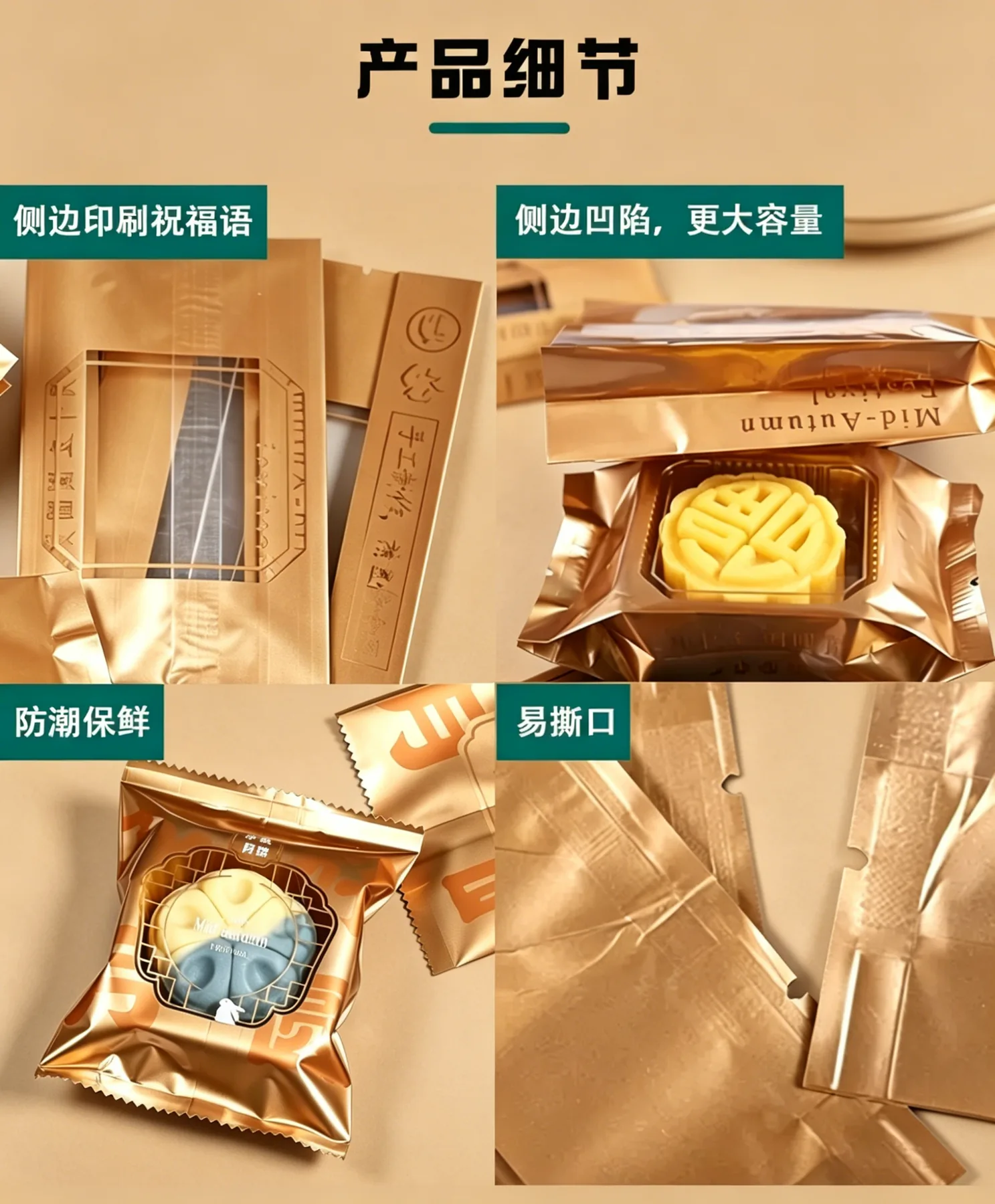 月饼包装袋详情图2
